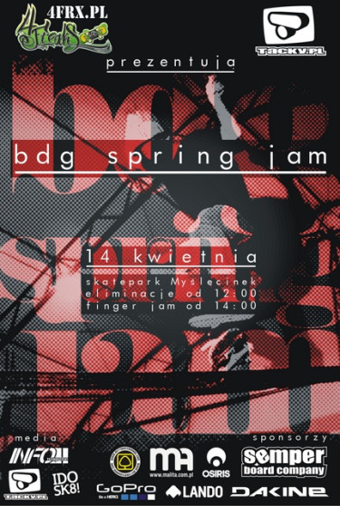 BDG SPRING JAM - zawody deskorolkowo / fingerboardowe w Bydgoszczy