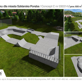 Betonowy skatepark w Szklarskiej Porębie. 