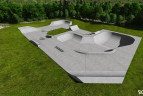 Betonowy skatepark w Szklarskiej Porębie. 