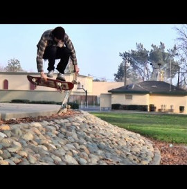 "Board Juggle" Nose Grab to ACID DROP Down Gap - Behind The Clips - Jimmy Larsen