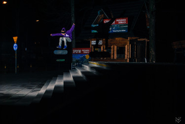 Damian Nikliński - kickflip Zakopane.