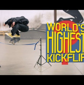 Did Jake Hayes Just Do The World's Highest Kickflip?