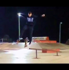 FEEBLE GRIND DOUBLE TRE FLIP OUT!?! Craig Clem