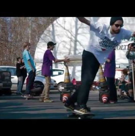 Highest hippie jump on skateboard