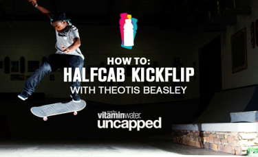 How To: Half Cab Kickflip With Theotis Beasley