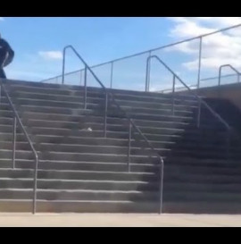 INSTABLAST! - BACKFLIP to FS ROCK!! Hesh Doubles Smith Grinds! Cop Skateboarding!