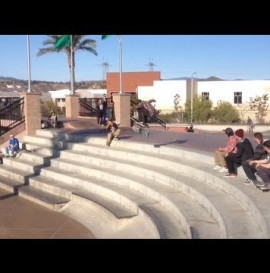  IPHONE CLIPS - ANGEL RODRIGUEZ HUGE KICKFLIP 7 BLOCK @ SCV SKATEPARK 1ST TRY!!!!