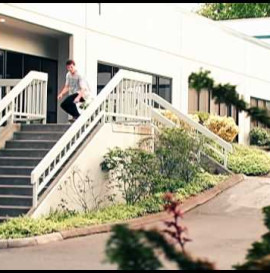 Kickflip over 11 Stair Rail | Ben Eisenberg