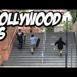 KIDS SKATE HOLLYWOOD HIGH 16 STAIR - A DAY WITH NKA -