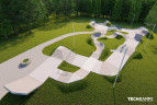 Kraków Kąpielowa - skatepark betonowy