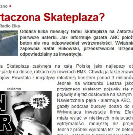 Laszczyńska skateplaza spartaczona? 