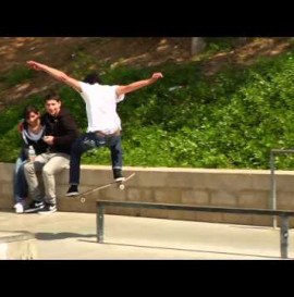 Leo Romero and Andrew Reynolds park footy