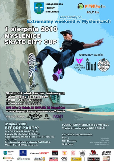 Myślenice Skate City Cup - 1 sierpnia