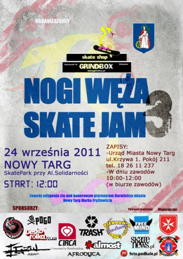 Nogi Węża skate jam - Nowy Targ.