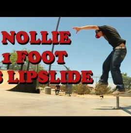 Nollie 1 foot bs lipslide on a rail