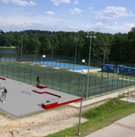 Nowa mini betonowa skateplaza