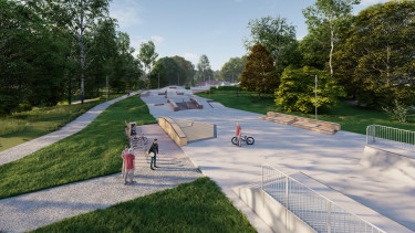 Nowy skatepark betonowy w Kielcach by Techramps 