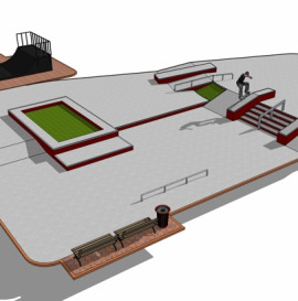 Nowy skatepark nad zalewem Szczecińskim