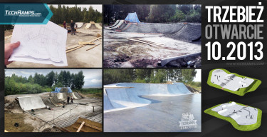 Nowy skatepark w Trzebieży.