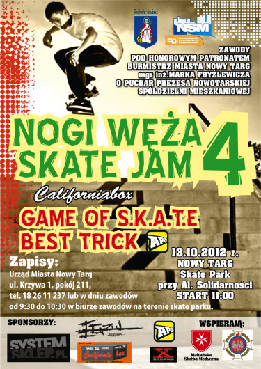 Nowy Targ - Nogi Węża Skate Jam 4