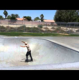 Old man skateboard tricks - Pool