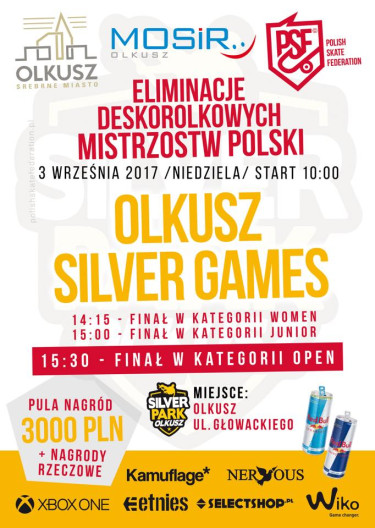 Olkusz Silver Games - Przystanek Deskorolkowych Mistrzostw Polski.