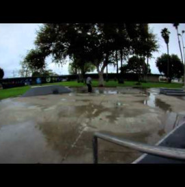 OSCAR MEZA - KICKFLIP BACK LIP IN THE RAIN !!!!!