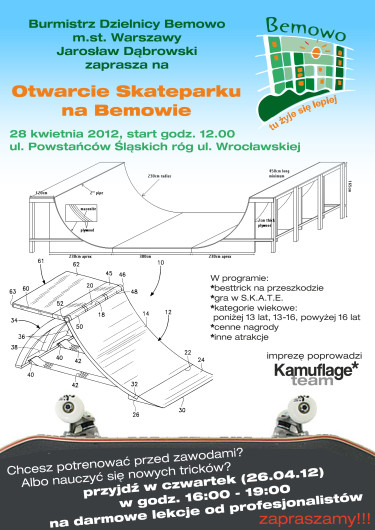 Otwarcie Skateparku Bemowo