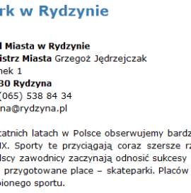 Petycja - Skatepark w Rydzynie