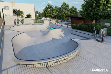 Projekt skateparku betonowego - Radziechowy