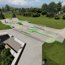 Projekt skateparku we Włodawie