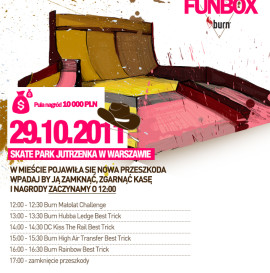 &quot;Burn Zamknij Funbox&quot; - Skatepark Jutrzenka