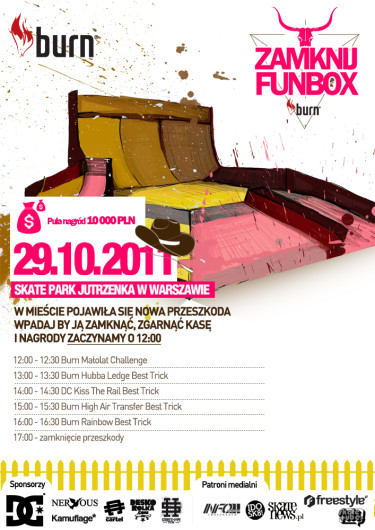 &quot;Burn Zamknij Funbox&quot; - Skatepark Jutrzenka