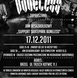 &quot;Support Skatepark Boneless&quot; Jam