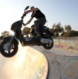 Ride the bowl with a Vespa