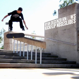 Ryan Decenzo Knows Kickflip Nose Slides