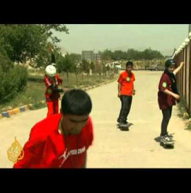 Skateboarders in Afghanistan take to the streets