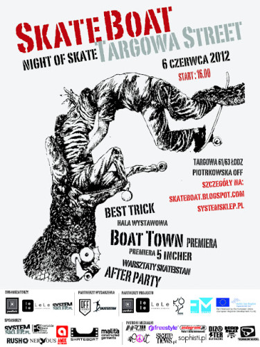 skateboat targowa street oraz night of skate