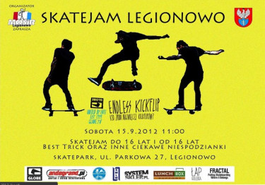 Skatejam Legionowo - wyniki zawodów.