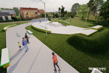Skatepark betonowy Leszno