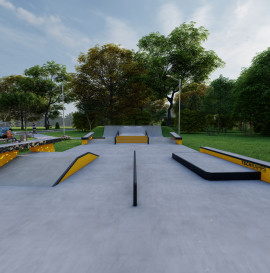 Skatepark betonowy w Walimiu