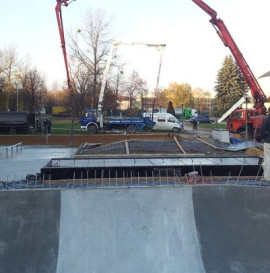 Skatepark Oświęcim - postępy prac.