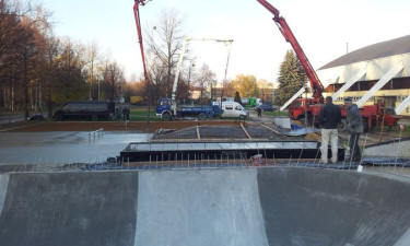 Skatepark Oświęcim - postępy prac.