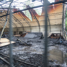 Skatepark w Bydgoszczy spłonął.