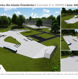 Skatepark w Drezdenku.