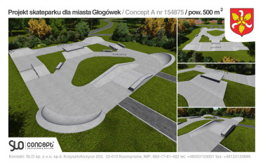 Skatepark w Głogówku.