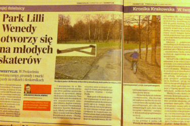 Skatepark w krakowskim Prokocimiu.