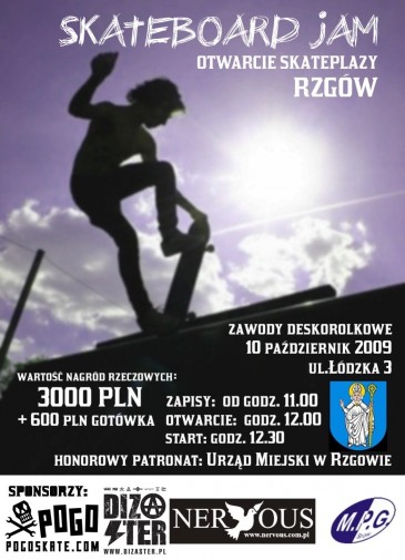 Skateplaza Rzogów - wyniki zawodów