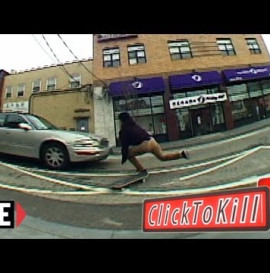 Skater Almost Gets Hit by Car - Click To Kill