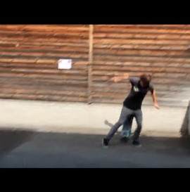 Skater Breaks Board With His Balls!